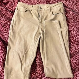 old navy khaki jeans
